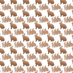 Easter pattern background with bunnies, Beautiful background, great for Easter Cards, banner, textiles, wrraping paper.