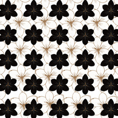 Pattern with flowers, for printing on fabric, paper for scrapbooking, gift wrap and wallpapers.