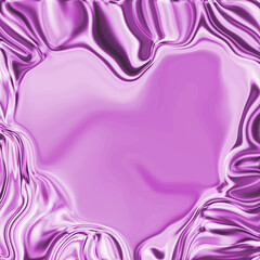 Fototapeta premium Digital blurred background with heart pictured with spread liquify flow. For holiday greeting card, poster, banner, logo. Day of love and heart. blurred texture. 