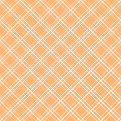 Abstract Seamless Pattern Orange Doodle Geometric Figures Background Vector