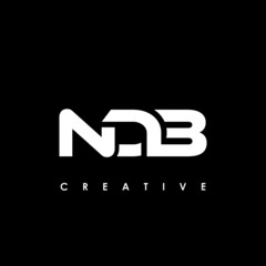 NDB Letter Initial Logo Design Template Vector Illustration