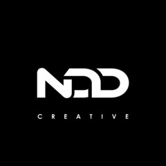 NDD Letter Initial Logo Design Template Vector Illustration