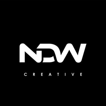 NDW Letter Initial Logo Design Template Vector Illustration