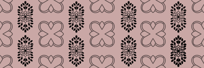 Ornamental decor for wallpaper. Modern fashion ornament