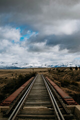 Fototapeta premium train railroad