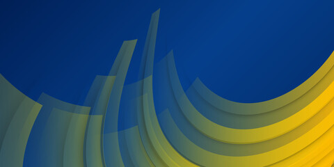 Abstract modern blue yellow background