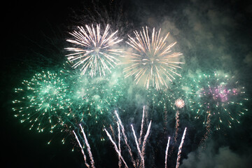 Happy New Year Fireworks in Thailand
