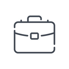 Briefcase line icon. Portfolio vector outline sign.