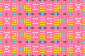 Modern Abstract Geometric Seamless Repeat Pattern