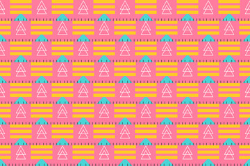 Modern Abstract Geometric Seamless Repeat Pattern
