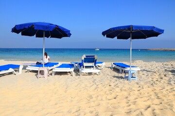 Cyprus beach chairs - Makronissos