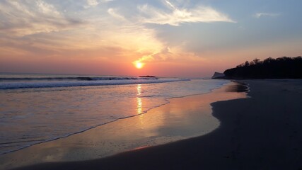 Fototapeta premium Sunset at Popoyo