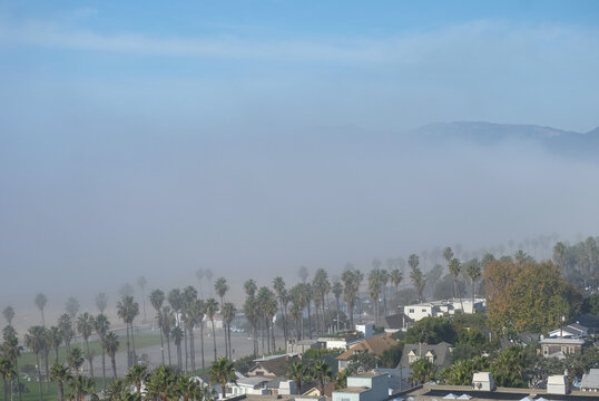 Santa Monica Beach view during June Gloom