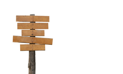 Wooden sign