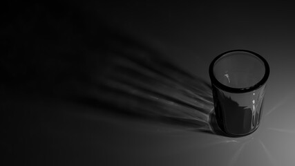 abstract background with light caustics and glass