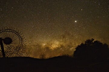 milky way and farm harvester 