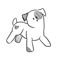 illustration of a cartoon dog
