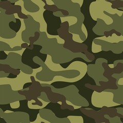 green military camouflage vector seamless print