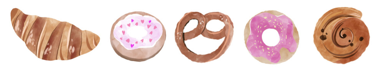  bakery retro seamless pattern. Vintage Illustration. Sketch