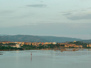 port of olbia, sardegna. ships dock