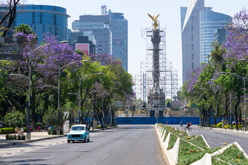 Paisaje urbano en la Ciudad de Mexico