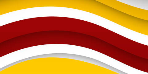 abstract wavy orange white red background. Wavy lines on a white background 