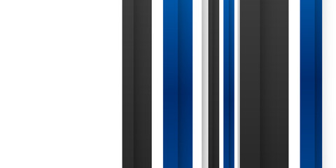 Fototapeta premium Template corporate concept blue black grey and white contrast background for modern business corporate presentation. Blue black abstract background with overlap shiny layers 