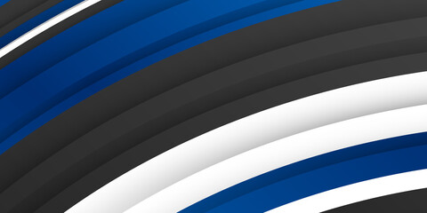 Modern simple blue white black contrast abstract wave background. Abstract colorful vector background, color wave for design brochure, website, flyer.