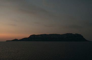 coasts of sardegna at dawn , olbia