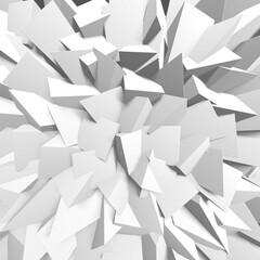 White Geometric Poligon Abstract Background