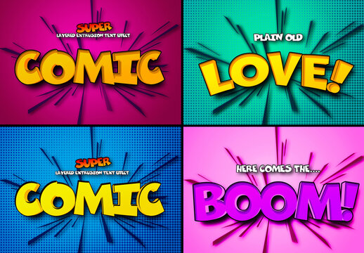 Comic Book Text Effect