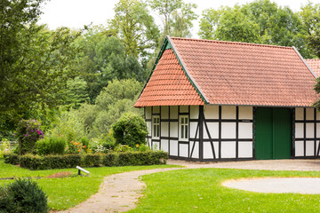 Fototapeta na wymiar Der Kurpark Rothenuffeln in Hille, Deutschland