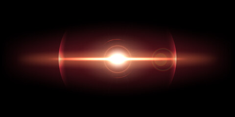 Explosion of a new star. Transparent effect, shining lens flare. Vector 10 eps.