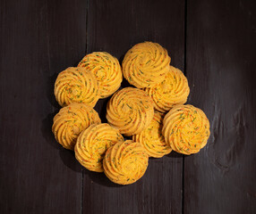 Healthy Homemade Sweet Cookies or Biscuits Also Know as Nan Khatai