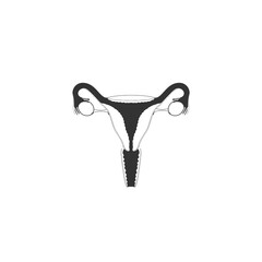 icon of the uterus. vector flat illustration