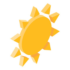 
An editable isometric style of sunrise icon


