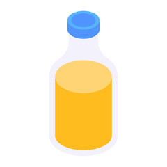 
An isometric design of essential oil bottle

