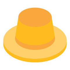 
A beautiful design icon of farmer hat 

