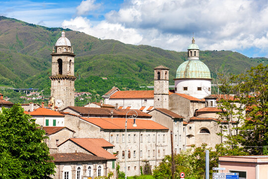 Old town of Pontremoli in Tuscany, Italy