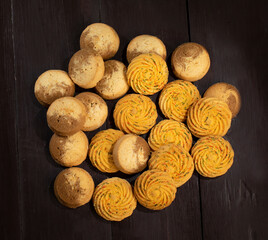 Healthy Homemade Sweet Cookies or Biscuits Also Know as Nan Khatai