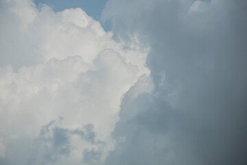 Cloudy Blue sky with cloud background.