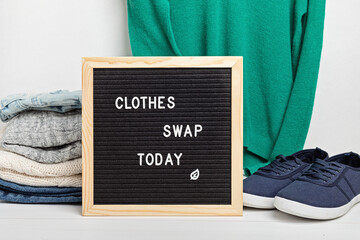 Second hand wardrobe, circular fashion, rent, swap clothes idea.