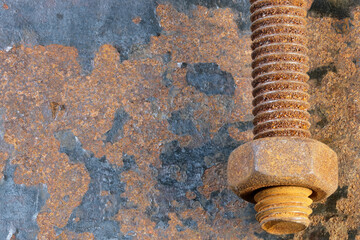 Art picture with rusty iron