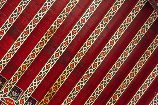 Details of arabic architecture in the old medina of Tangier.Morocco.Windows, doors, houses and streets