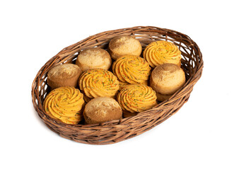 Healthy Homemade Sweet Cookies or Biscuits Also Know as Nan Khatai