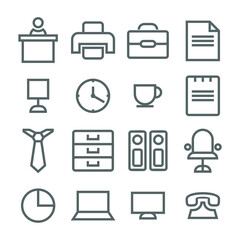 simple line icon for offices and companies