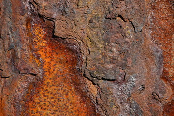Red Metal Erosion Close Up Backdrop