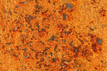 Completely Rusty Metal Plate Background