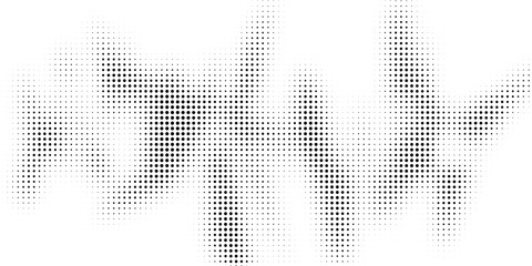 Halftone texture with geometric figures. Vector.