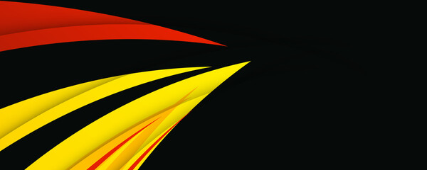 Abstract black red yellow illustration design vector background